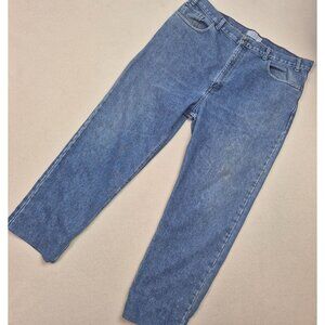 Signature Levi Strauss Women's Stretch Mid-Rise Slim Blue Jeans Sz 40/28 VINTAGE